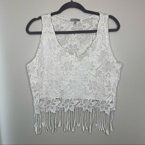 Vintage Y2K Lace Crop Tank